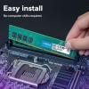 imageCrucial 16GB DDR4 RAM 3200MHz PC425600 CL22 Desktop Memory UDIMM 288Pin Downclockable to 29332666MHz Compatible with Intel and AMD Ryzen  CT16G4DFRA32A3200MHz