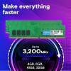 imageCrucial 16GB DDR4 RAM 3200MHz PC425600 CL22 Desktop Memory UDIMM 288Pin Downclockable to 29332666MHz Compatible with Intel and AMD Ryzen  CT16G4DFRA32A3200MHz