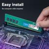 imageCrucial 16GB DDR4 RAM 3200MHz PC425600 CL22 Desktop Memory UDIMM 288Pin Downclockable to 29332666MHz Compatible with Intel and AMD Ryzen  CT16G4DFRA32A3200MHz
