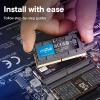 imageCrucial 16GB DDR5 RAM Kit 2x8GB 4800MHz CL40 Laptop Memory SODIMM 262Pin Layout  CT2K8G48C40S54800MHz