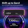 imageCrucial P310 500GB 2280 PCIe Gen4 3D NAND NVMe M2 SSD  Up to 6600MBs  Shift up to Gen4 with Acronis Offer Internal Solid State Drive PC  CT500P310SSD801500GB