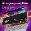 imageCrucial P310 500GB 2280 PCIe Gen4 3D NAND NVMe M2 SSD  Up to 6600MBs  Shift up to Gen4 with Acronis Offer Internal Solid State Drive PC  CT500P310SSD801500GB