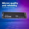 imageCrucial P510 1TB Gen5 NVMe SSD Up to 11000 MBs PCIe 50 M2 2280 SSD Internal Solid State Drive Compatible with Laptop Desktop Acronis Software  CT1000P510SSD8012TB