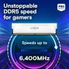 imageCrucial Pro DDR5 RAM 32GB Kit 2x16GB 6400MHz CL38 Overclocking Desktop Gaming Memory Intel XMP 30 ampamp AMD Expo Compatible  Black CP2K16G64C38U5BWhite 64GB Kit 2x32GB