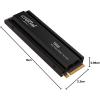 imageCrucial T500 4TB Gen4 NVMe M2 Internal Gaming SSD with Heatsink Up to 7000MBs PlayStation 5 Compatible  1mo Adobe CC All Apps CT4000T500SSD54TB