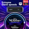 imageCrucial T705 4TB PCIe Gen5 NVMe M2 SSD  Up to 14100 MBs  Game Ready  Internal Solid State Drive PC  1mo Adobe CC  CT4000T705SSD34TB