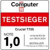 imageCrucial T705 4TB PCIe Gen5 NVMe M2 SSD  Up to 14100 MBs  Game Ready  Internal Solid State Drive PC  1mo Adobe CC  CT4000T705SSD3White 2TB