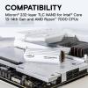imageCrucial T705 4TB PCIe Gen5 NVMe M2 SSD  Up to 14100 MBs  Game Ready  Internal Solid State Drive PC  1mo Adobe CC  CT4000T705SSD3White 2TB