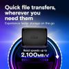 imageCrucial X10 4TB Portable SSD Up to 2100MBs USB 32 USBC External Solid State Drive Compatible with Windows Mac ampamp Android Durable Storage for Games Photos ampamp Files Blue  CT4000X10SSD902Black