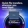 imageCrucial X10 4TB Portable SSD Up to 2100MBs USB 32 USBC External Solid State Drive Compatible with Windows Mac ampamp Android Durable Storage for Games Photos ampamp Files Blue  CT4000X10SSD902Blue