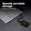 imageCrucial X9 4TB Portable SSD Up to 1050MBs USB 32 USBC External Solid State Drive Compatible with Windows Mac ampamp Android Reliable Storage for Games Files ampamp Backups Black  CT4000X9SSD9021TB