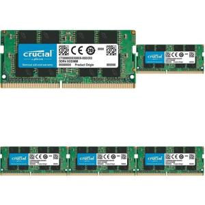 imageCrucial 8GB DDR4 RAM 3200MHz PC425600 Downclockable to 29332666MHz Laptop Memory SODIMM 260Pin CL22 Compatible with 13th Gen Intel Core and AMD Ryzen 7000  CT8G4SFRA32A4GB Pack of 5