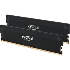 imageCrucial Pro DDR5 RAM 64GB Kit 2x32GB 6000MHz CL40 Overclocking Desktop Gaming Memory Intel XMP 30 ampamp AMD Expo Compatible  Black CP2K32G60C40U5BBlack 64GB Kit 2x32GB
