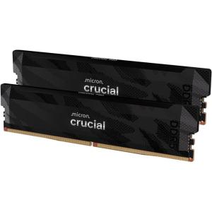 imageCrucial Pro DDR5 RAM 32GB Kit 2x16GB 6400MHz CL32 Overclocking Desktop Gaming Memory Intel XMP 30 ampamp AMD Expo Compatible Black  CP2K16G64C32U5B