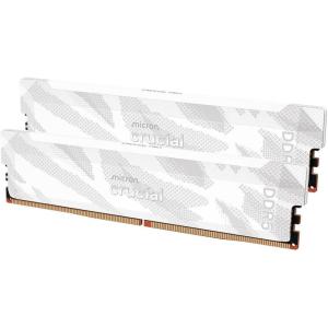 imageCrucial Pro DDR5 RAM 32GB Kit 2x16GB 6400MHz CL32 Overclocking Desktop Gaming Memory Intel XMP 30 ampamp AMD Expo Compatible White  CP2K16G64C32U5W